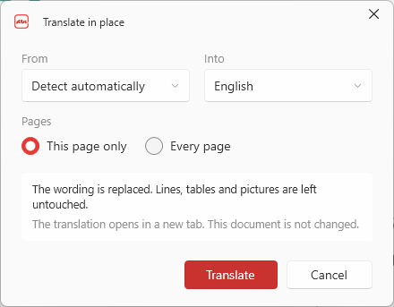 หน้าต่างแปลทับหน้า